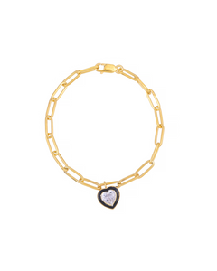 Infinite Ties Heart Bracelet