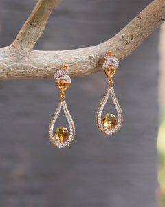 Shop now Citrine Drop Earrings 925 Sterling Silver