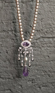 Buy Deco Amethyst Necklace Set Online