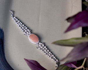 Buy Peach Moonstone Bracelet For Women