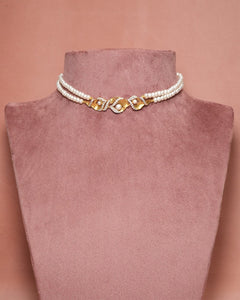 Get Liana Pearl Choker Necklace Set online