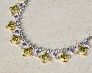 Buy Eden Amethyst And Peridot Necklace Set Online