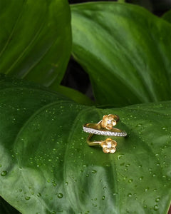 Buy 18KT Gold Plated 92.5 Sterling Silver Buttercup Rings Online