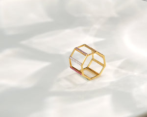 Buy Linear Multi Gemstone Ring