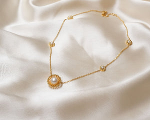 Buy Marigold Pearl Necklace Online