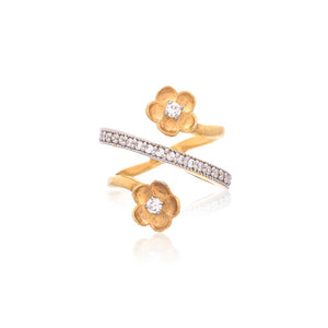 Buy 18KT Gold Plated 92.5 Sterling Silver Buttercup Rings Online