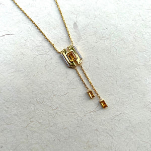 Stepped Pendant with Citrine