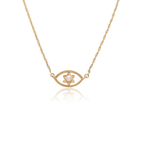 Buy Floral Evil Eye Amulet Necklace Online