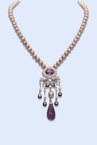 Buy Deco Amethyst Necklace Set Online