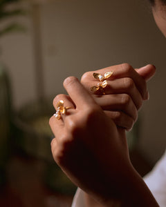 Buy Pahi pearl silver ring online in India